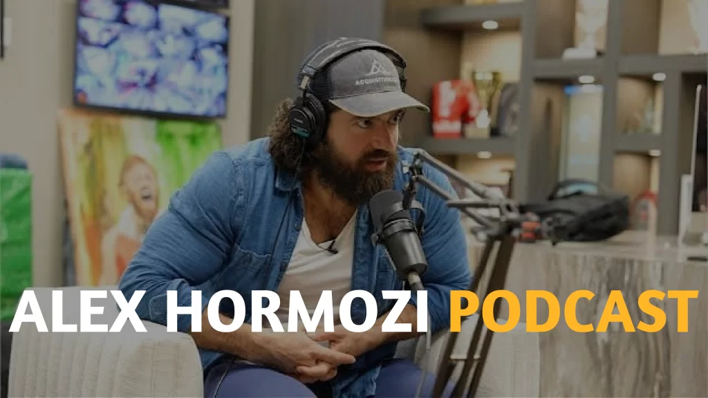 alex hormozi style video podcast